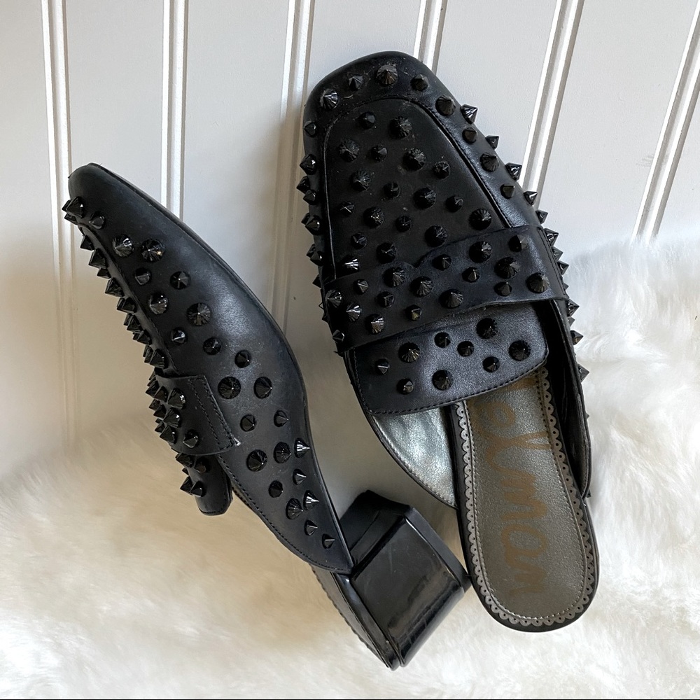 Sam Edelman Agustus Spiked Stud Leather Heels size 7